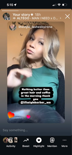 Long hair styling with face frame