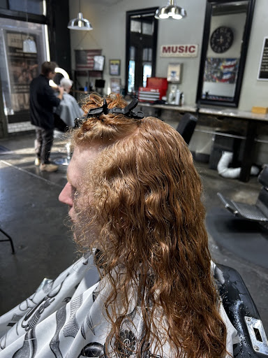 Curly hair transformation haircut before picture