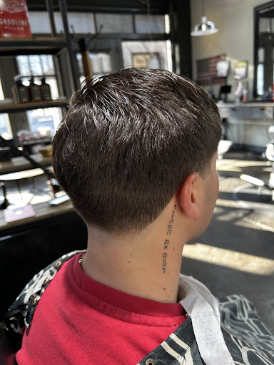 Taper fade haircut back view
